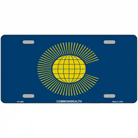 Commonwealth Flag Metal Novelty License Plate 24" x 12" (LLP)