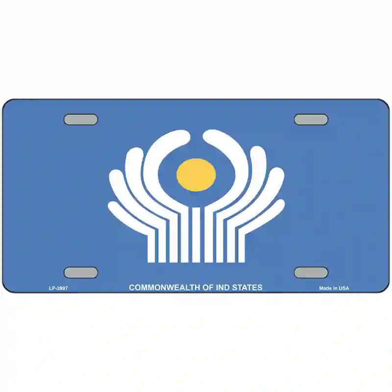 Commonwealth Of Ind States Flag Metal Novelty License Plate 24" x 12" (LLP)