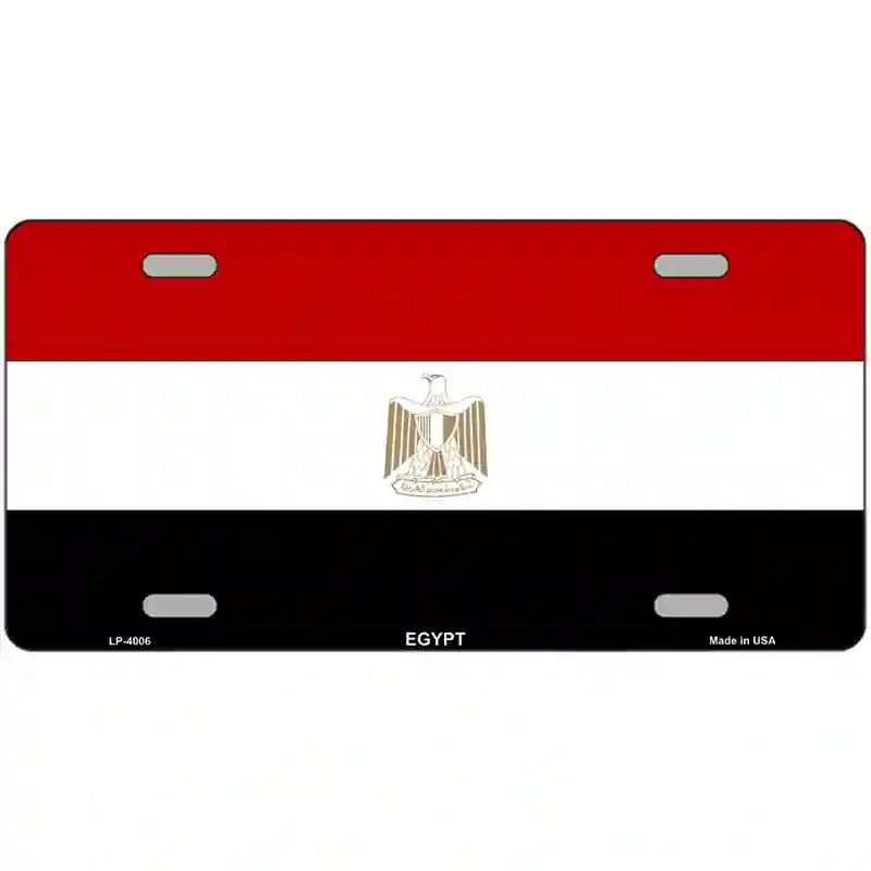 Egypt Flag Metal Novelty License Plate 24" x 12" (LLP)