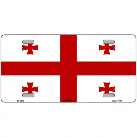 Georgia Flag Metal Novelty License Plate 24" x 12" (LLP)