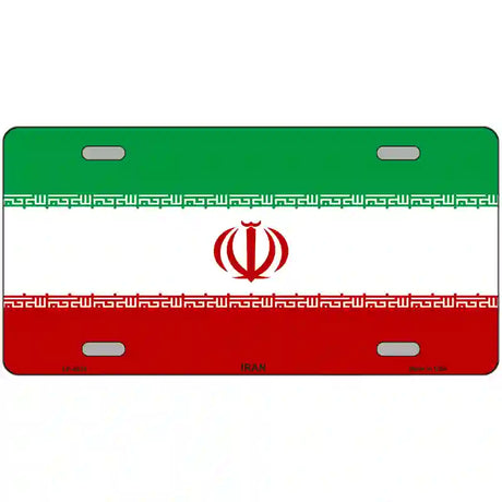 Iran Flag Metal Novelty License Plate 24" x 12" (LLP)