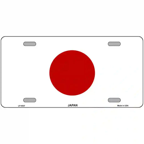 Japan Flag Metal Novelty License Plate 24" x 12" (LLP)