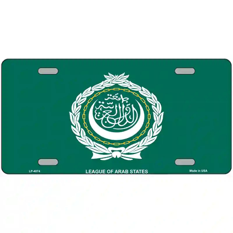 League Of Arab States Flag Metal Novelty License Plate 24" x 12" (LLP)