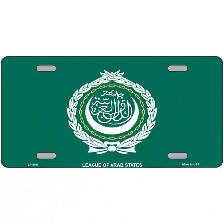 League Of Arab States Flag Metal Novelty License Plate 24" x 12" (LLP)