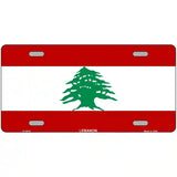 Lebanon Flag Metal Novelty License Plate 24" x 12" (LLP)