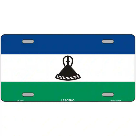 Lesotho Flag Metal Novelty License Plate 24" x 12" (LLP)