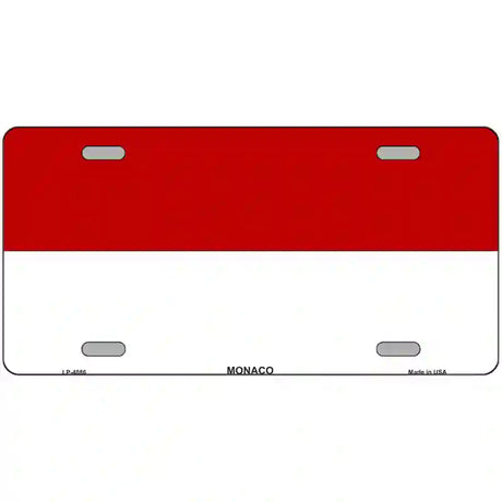 Monaco-C Flag Metal Novelty License Plate 24" x 12" (LLP)