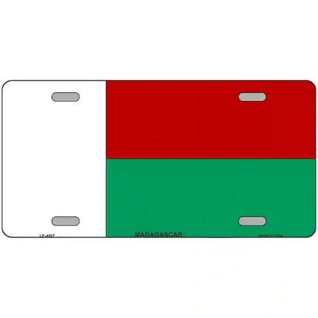 Madagascar Flag Metal Novelty License Plate 24" x 12" (LLP)