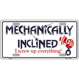 Mechanically Inclined Novelty Metal License Plate 24" x 12" (LLP)