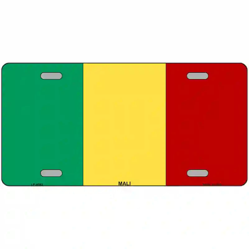 Mali Flag Metal Novelty License Plate 24" x 12" (LLP)