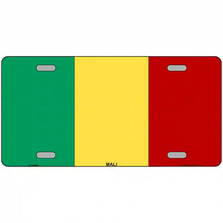 Mali Flag Metal Novelty License Plate 24" x 12" (LLP)