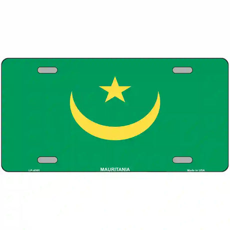 Mauritania Flag Metal Novelty License Plate 24" x 12" (LLP)