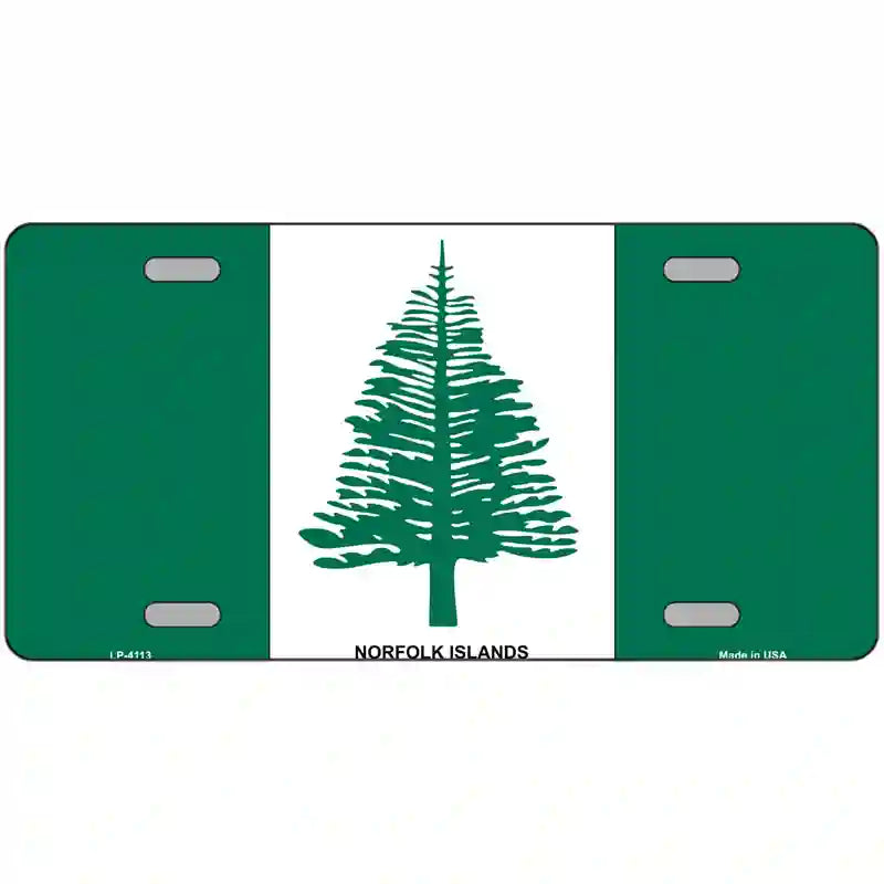 Norfolk Islands Flag Metal Novelty License Plate 24" x 12" (LLP)