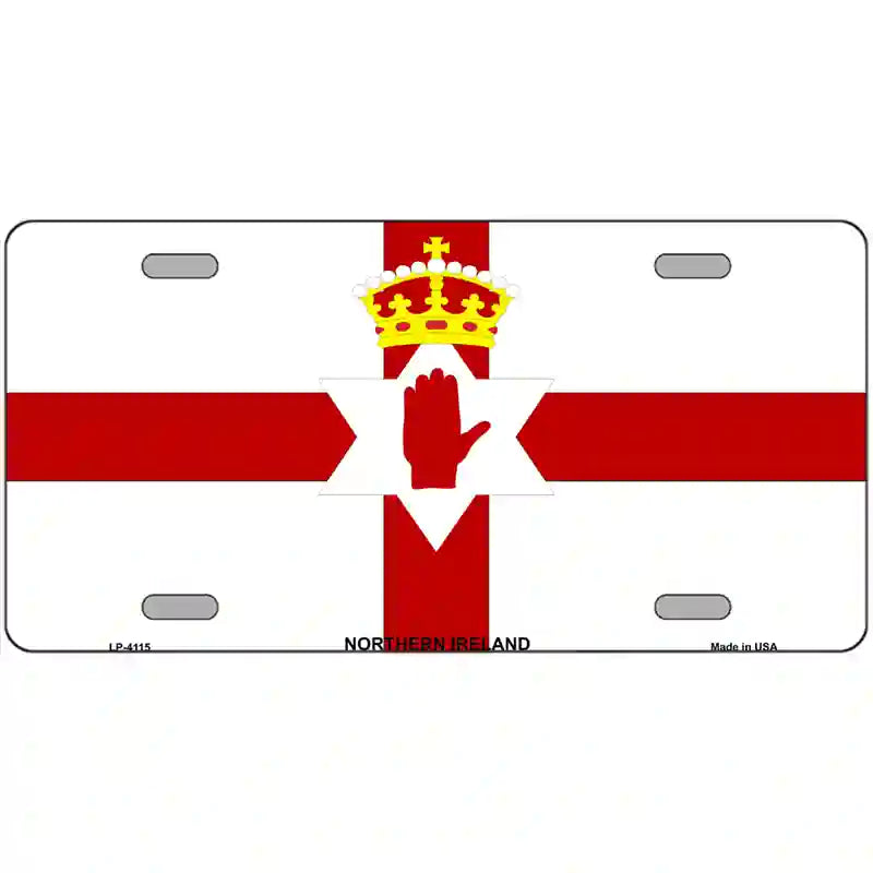 Northern Ireland Flag Metal Novelty License Plate 24" x 12" (LLP)