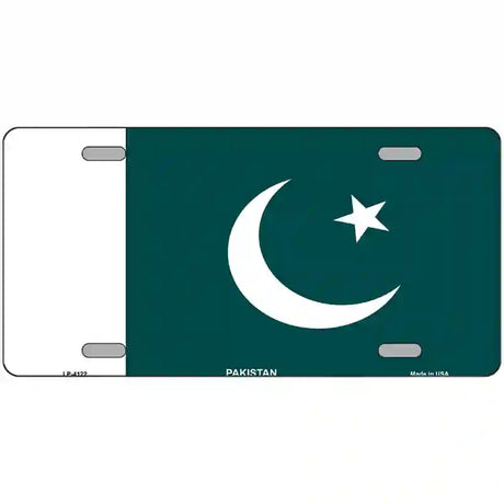 Pakistan Flag Metal Novelty License Plate 24" x 12" (LLP)