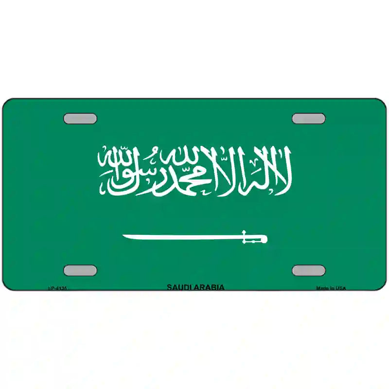 Saudi Arabia Flag Metal Novelty License Plate 24" x 12" (LLP)