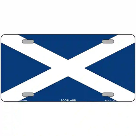 Scotland Flag Metal Novelty License Plate 24" x 12" (LLP)