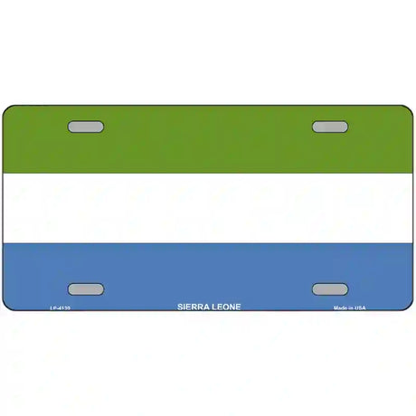 Sierra Leone Flag Metal Novelty License Plate 24" x 12" (LLP)