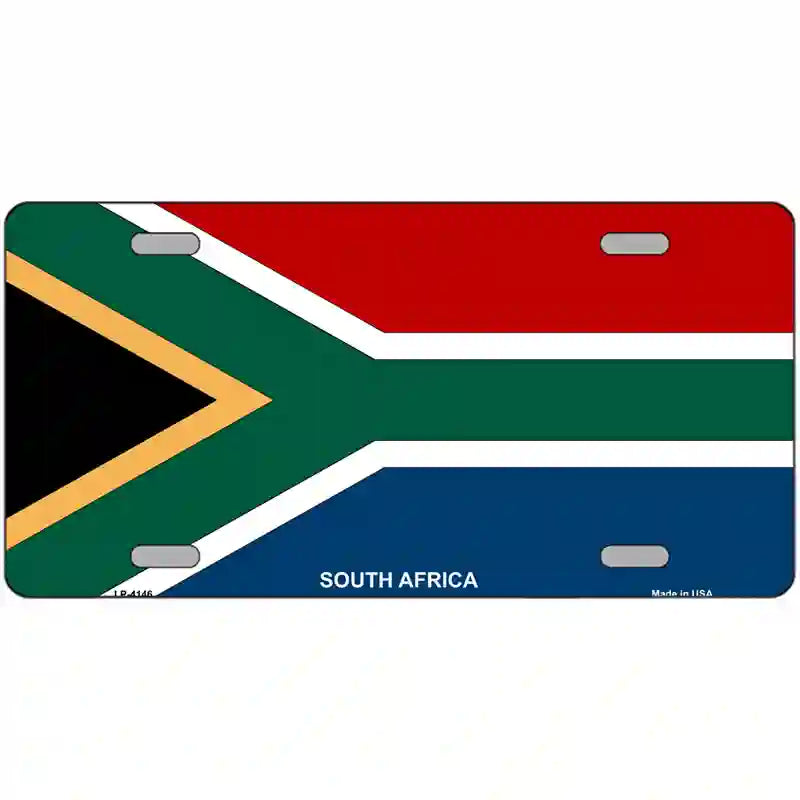 South Africa Flag Metal Novelty License Plate 24" x 12" (LLP)