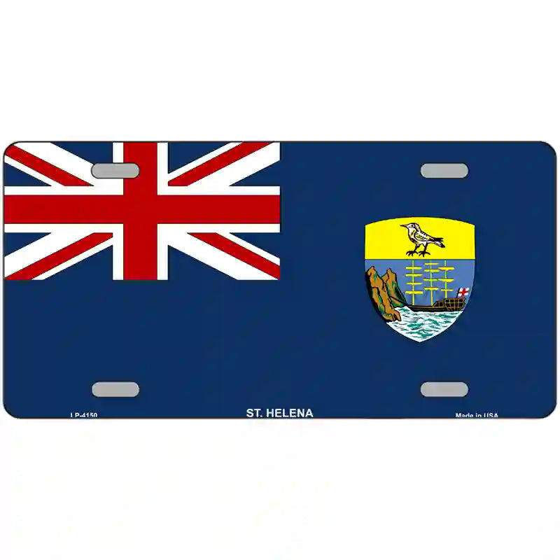 St Helena Flag Metal Novelty License Plate 24" x 12" (LLP)