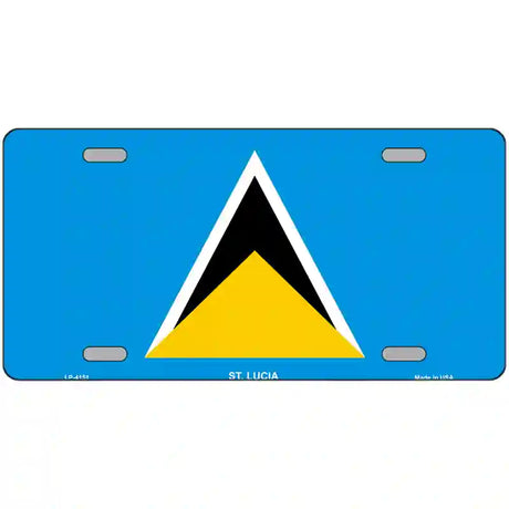 St Lucia Flag Metal Novelty License Plate 24" x 12" (LLP)