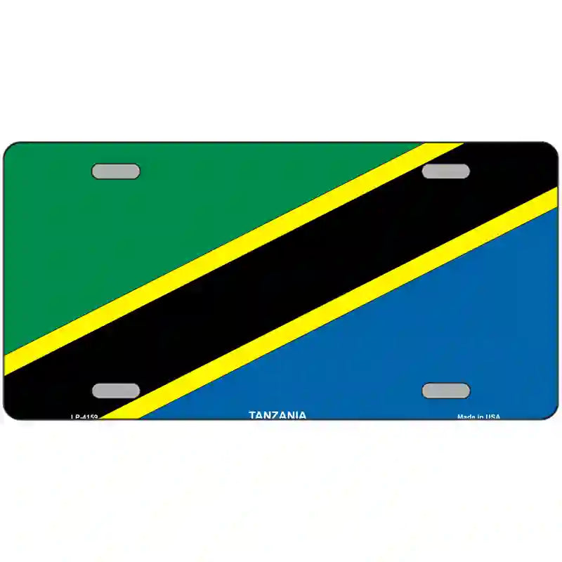 Tanzania Flag Metal Novelty License Plate 24" x 12" (LLP)