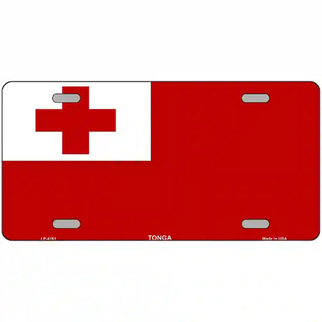 Tonga Flag Metal Novelty License Plate 24" x 12" (LLP)