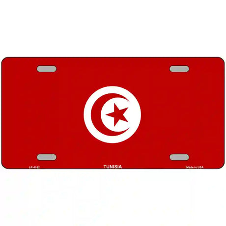 Tunisia Flag Metal Novelty License Plate 24" x 12" (LLP)