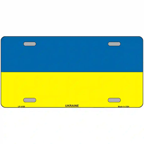 Ukraine Flag Metal Novelty License Plate 24" x 12" (LLP)