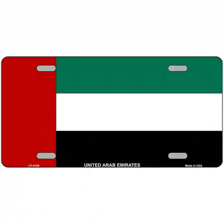 United Arab Emirates Flag Metal Novelty License Plate 24" x 12" (LLP)