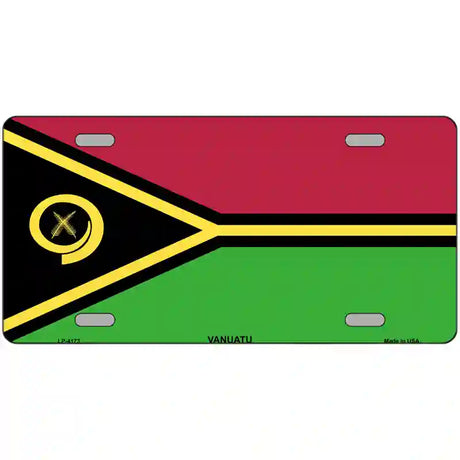 Vanuatu Flag Metal Novelty License Plate 24" x 12" (LLP)