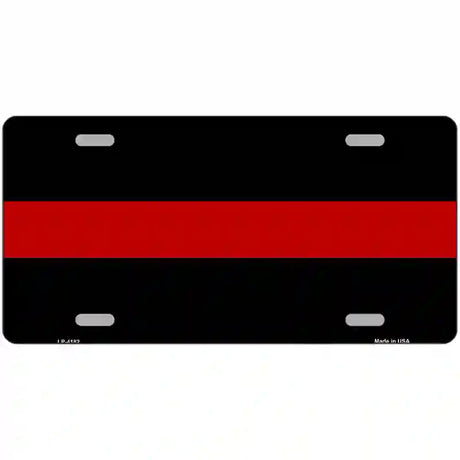 Thin Red Line Fire Metal Novelty License Plate 24" x 12" (LLP)