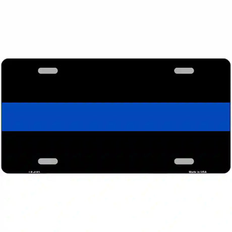 Thin Blue Line Police Metal Novelty License Plate 24" x 12" (LLP)