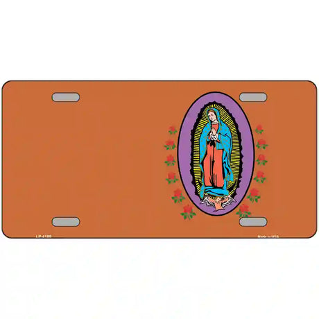 Virgin Mary Copper Metal Novelty License Plate 24" x 12" (LLP)