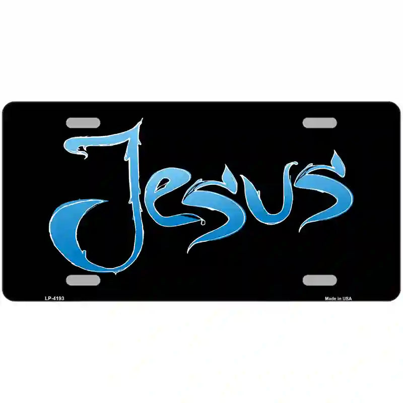 Jesus Metal Novelty License Plate 24" x 12" (LLP)