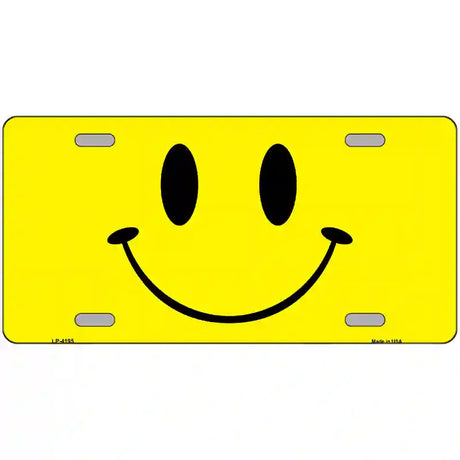 Happy Face Metal Novelty License Plate 24" x 12" (LLP)