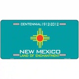 New Mexico Teal Blank Novelty Metal License Plate 24" x 12" (LLP)