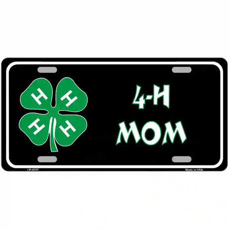 4-H Mom Metal Novelty License Plate 24" x 12" (LLP)