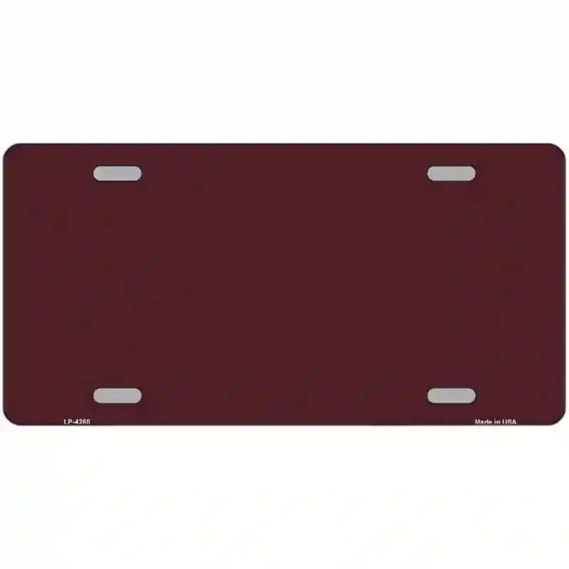 Burgundy Metal Novelty License Plate 24" x 12" (LLP)