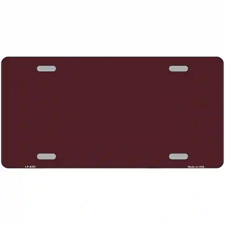 Burgundy Metal Novelty License Plate 24" x 12" (LLP)