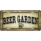 Beer Garden Metal Novelty License Plate 24" x 12" (LLP)