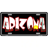 Arizona Black Metal Novelty License Plate 24" x 12" (LLP)