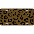 Brown Black Cheetah Metal Novelty License Plate 24" x 12" (LLP)