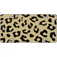 Gold Black Cheetah Metal Novelty License Plate 24" x 12" (LLP)