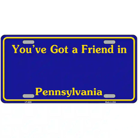 Pennsylvania Blue Blank Novelty Metal License Plate 24" x 12" (LLP)