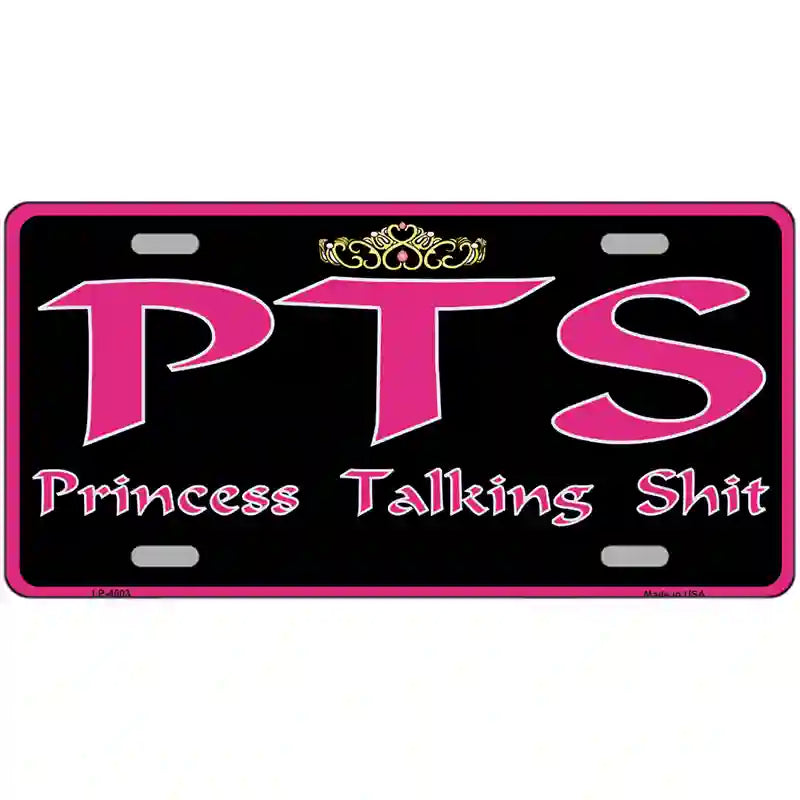 P.T.S. Metal Novelty License Plate 24" x 12" (LLP)