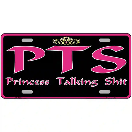 P.T.S. Metal Novelty License Plate 24" x 12" (LLP)