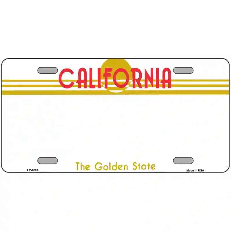 California Golden State Plate Novelty State Blank Metal License Plate 24" x 12" (LLP)