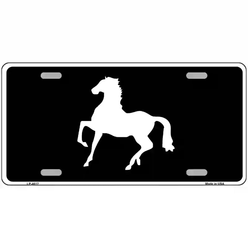 Horse Silhouette Novelty Metal License Plate 24" x 12" (LLP)