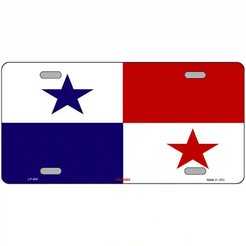 Panama Flag Metal Novelty License Plate 24" x 12" (LLP)